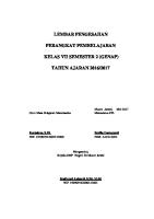 Lembar Pengesahan Perangkat Pembelajaran Kelas Vii [PDF]