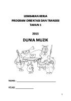 Lembaran Kerja DUNIA MUZIK Tahun 1