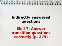 Lesson 4 Reading - Skill 6 - Answer Transition Questions Correctly [PDF]