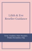 Lilith & Eve Reseller Guidance