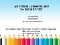 Limit Deteksi Linieritas Dan Angka Penting