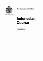 Linguaphone Indonesian Course / Лингафонный курс индонезийского языка. Booklet