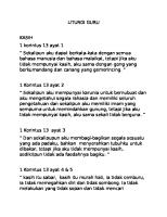 Liturgi Guru Smansa 1 Percut [PDF]