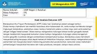 LK Koneksi Antar Materi - Analisis ATP