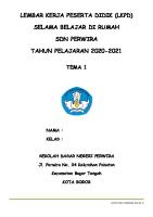 LKPD Kelas 2 Tema 1 Subtema 1 [PDF]