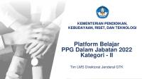 LMS PPG Daljab Kategori 2 Tahun 2022