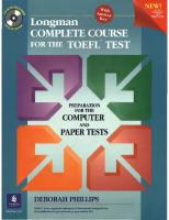 Longman Complete Course For The Paper-Based TOEFL Test PDF