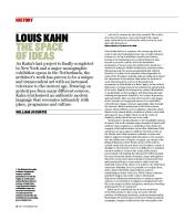 Louis Kahn: The Space of Ideas