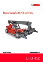 Maintenance Catalog Reach Stacker Kalmar DRU 450