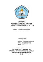 Makalah Agama Allah Tritunggal [PDF]