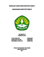 MAKALAH Akuntansi Sektor Publik (Anggaran Sektor Publik)