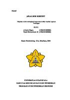 Makalah Analisa Kredit [PDF]