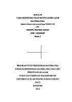 Makalah Cara Meningkatkan Motivasi Belajar Matematika-2