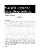 Makalah Corporate Social Responsibility