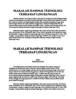 Makalah Dampak Teknologi Terhadap Lingkungan [PDF]