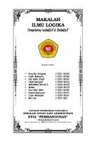 Makalah Dasar-Dasar Logika (Deduktif - Induktif) [PDF]