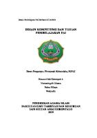 Makalah Desain Kompetensi Dan Tujuan Pembelajaran