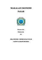 Makalah Ekonomi Pasar [PDF]