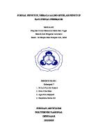 Makalah Jurnal Penutup, Neraca Saldo Dan Jurnal Pembalik [PDF]