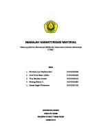 Makalah Karakterisasi Material (Sem Dan Tem) [PDF]