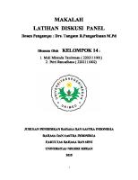 MAKALAH (KELOMPOK 14) Latihan Diskusi Panel [PDF]