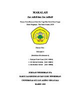 Makalah Kelompok 6 (Zat Aditif Dan Zat Adiktif) Kimia Pangan [PDF]