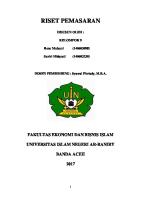 Makalah Kelompok 9 - Riset Pemasaran [PDF]