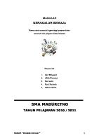 Makalah Kenakalan Remaja