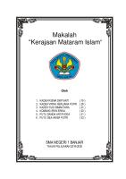 Makalah Kerajaan Mataram Islam