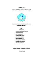 Makalah Klimakterium Dan Menopause