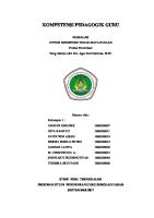 Makalah Kompetensi Pedagogik Guru [PDF]