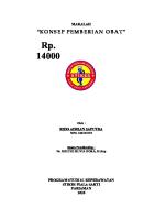 Makalah Konsep Pemberian Obat [PDF]