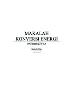 Makalah Konversi Energi