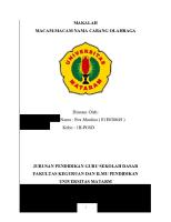 Makalah Macam-Macam Cabang Olahraga [PDF]