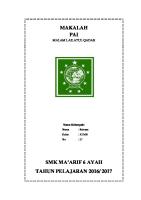 Makalah Malam Lailatul Qodar [PDF]