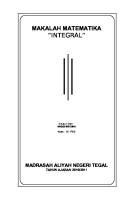 Makalah Matematika Integral [PDF]