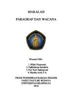 Makalah Paragraf Dan Wacana