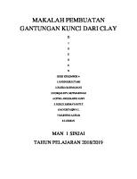 Makalah Pembuatan Gantungan Kunci Dari Clay