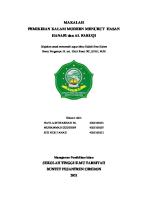 Makalah Pemikiran Kalam Menurut Hasan Hanafi Dan Al Faruqi [PDF]