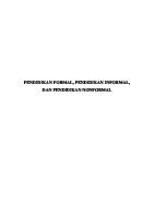 Makalah Pendidikan Formal, Pendidikan Informal, Dan Pendidikan Nonformal [PDF]