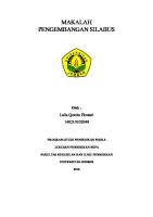 Makalah Pengembangan Silabus [PDF]