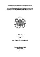 Makalah Perencanaan Dan Pengembangan Wilayah [PDF]