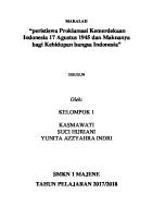 Makalah Peristiwa Proklamasi Kemerdekaan Indonesia