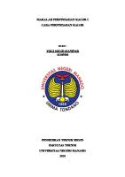 Makalah Perpindahan Kalor I [PDF]