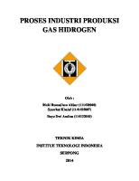 Makalah PIK 1, Proses Produksi Industri Hidrogen