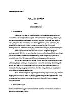 Makalah Polusi Suara