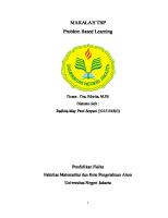 Makalah Problem Based Learning