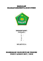 MAKALAH Sejarah Berdirinya Budi Utomo