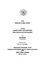 Makalah Sejarah Hadits Masa Pra Kodifikasi [PDF]