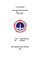 Makalah Sistem Subak Di Bali [PDF]